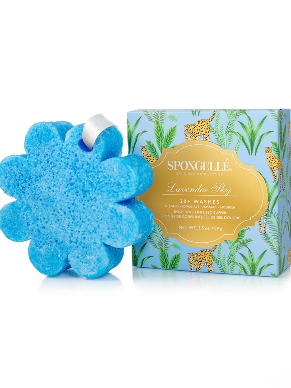 Spongelle Art Chinois Lavender Sky Body Wash Infused Buffer 3oz BRAND NEW/SEALED